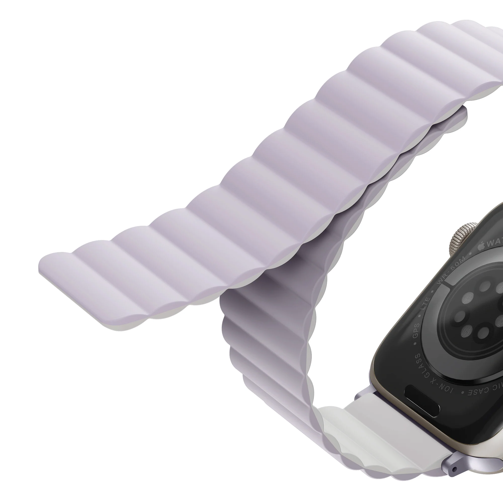UNIQ Revix Watch Strap for Apple Watch 42/44/45mm - Lilac White - Image 3