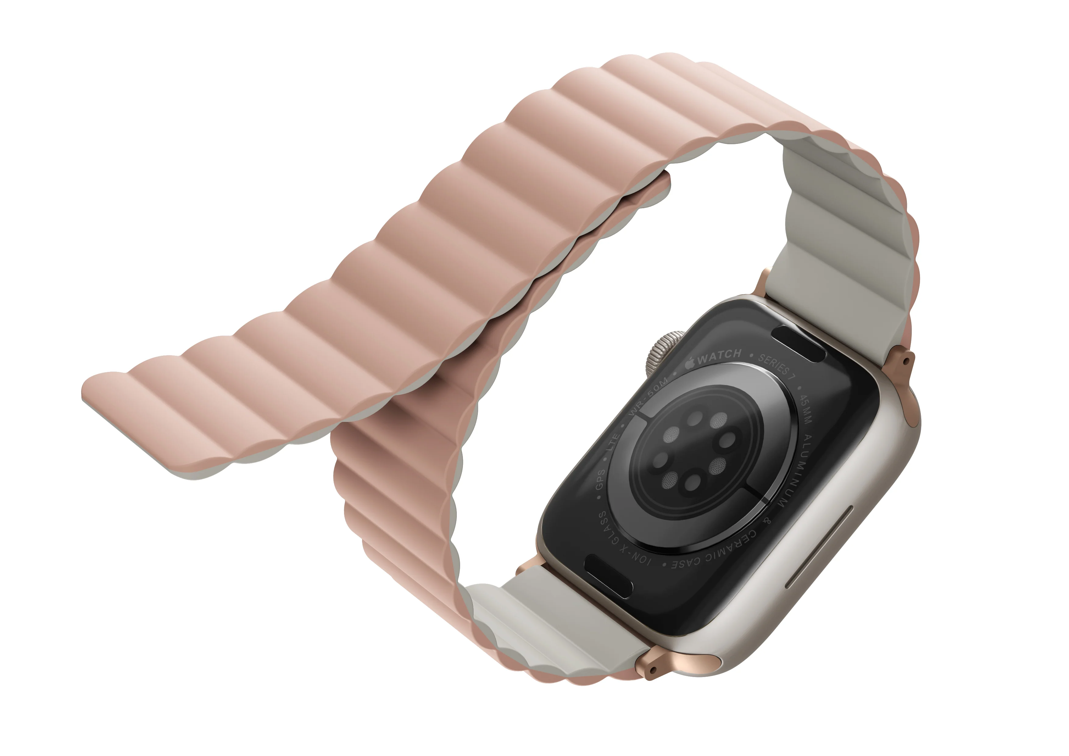 UNIQ Revix Watch Strap for Apple Watch 42/44/45mm - Pink Beige - Image 3